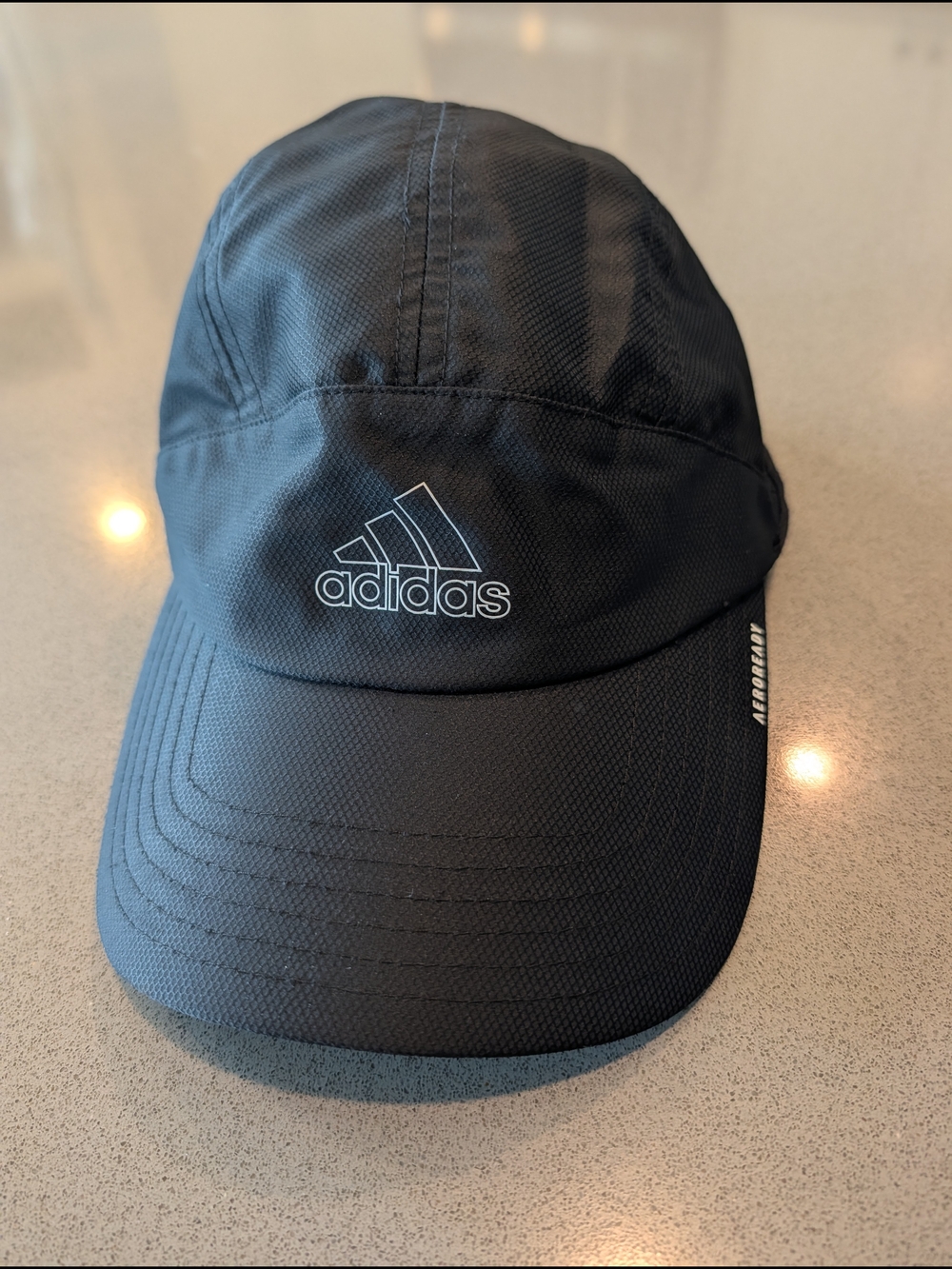 adidas Black Logo Aeroready Performance Cap